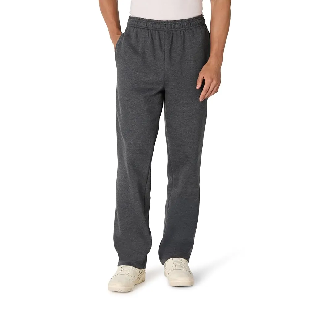 Open-Bottom Fleece Sweatpants