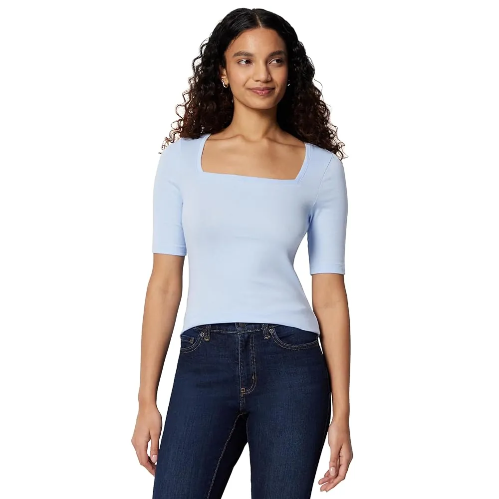 Slim-Fit Square Neck Tee