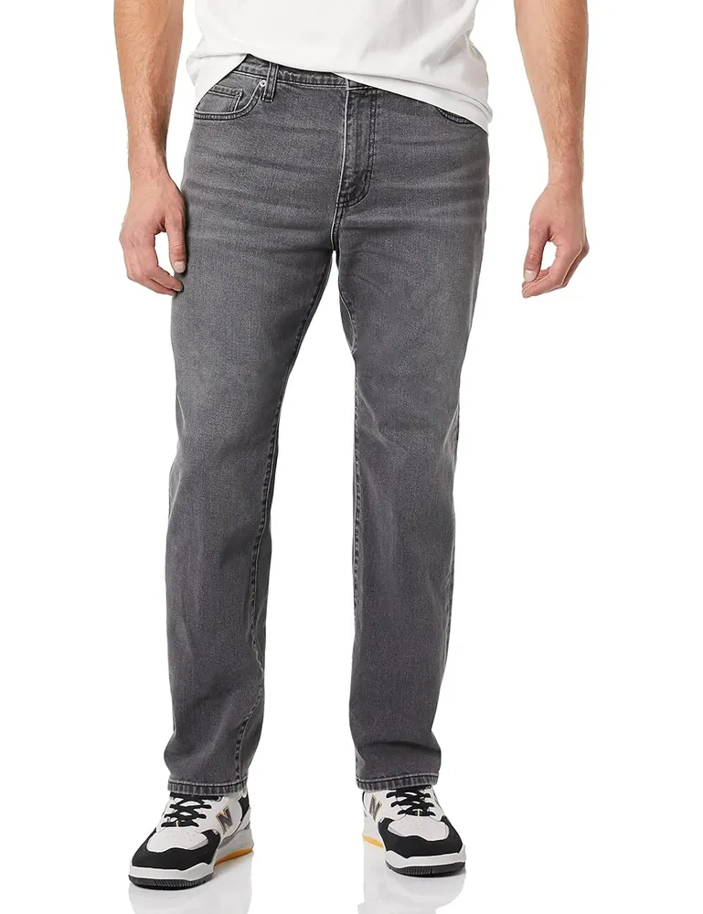 Straight-Fit Stretch Jeans