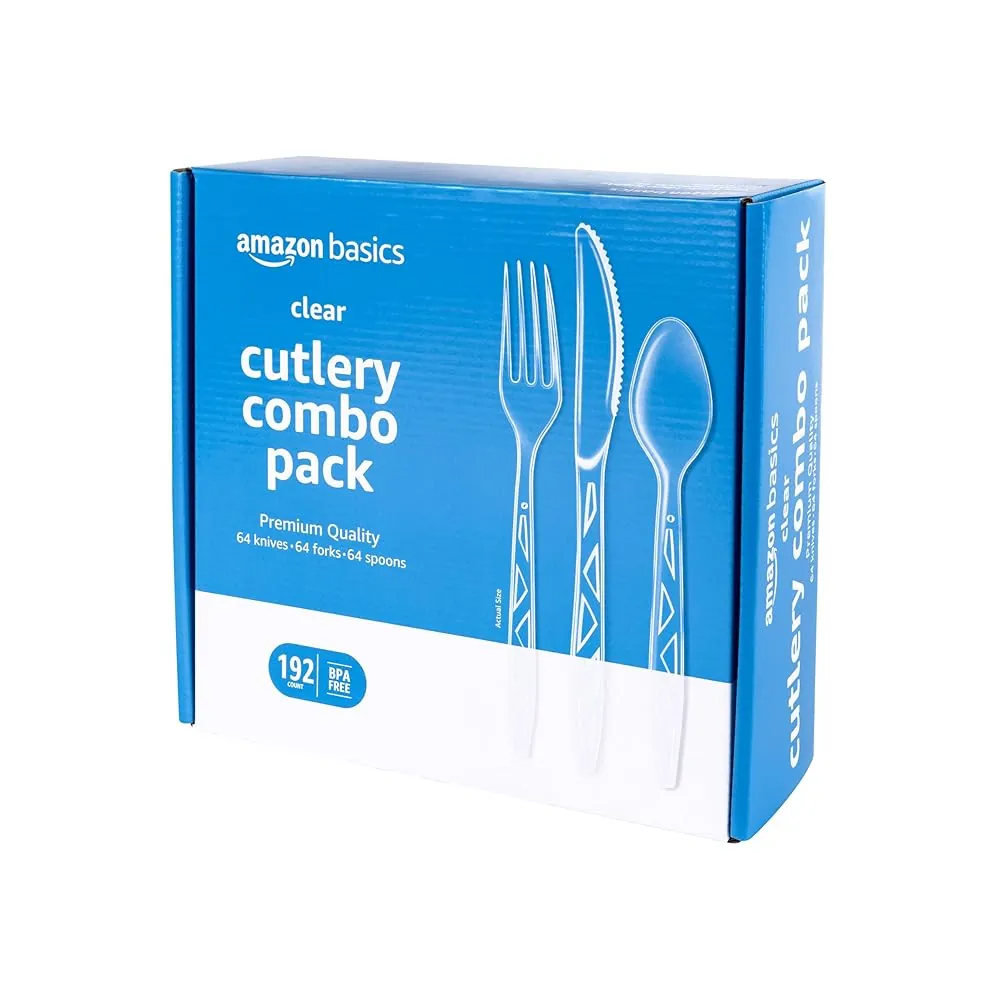 Clear Cutlery Combo (192-Count)
