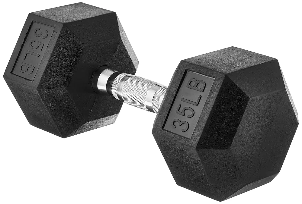 Rubber Hex Dumbbell
