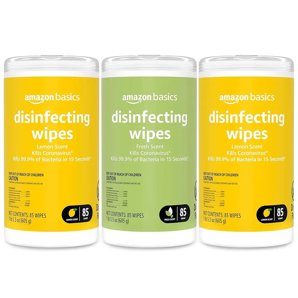 Lemon Disinfecting Wipes Tub