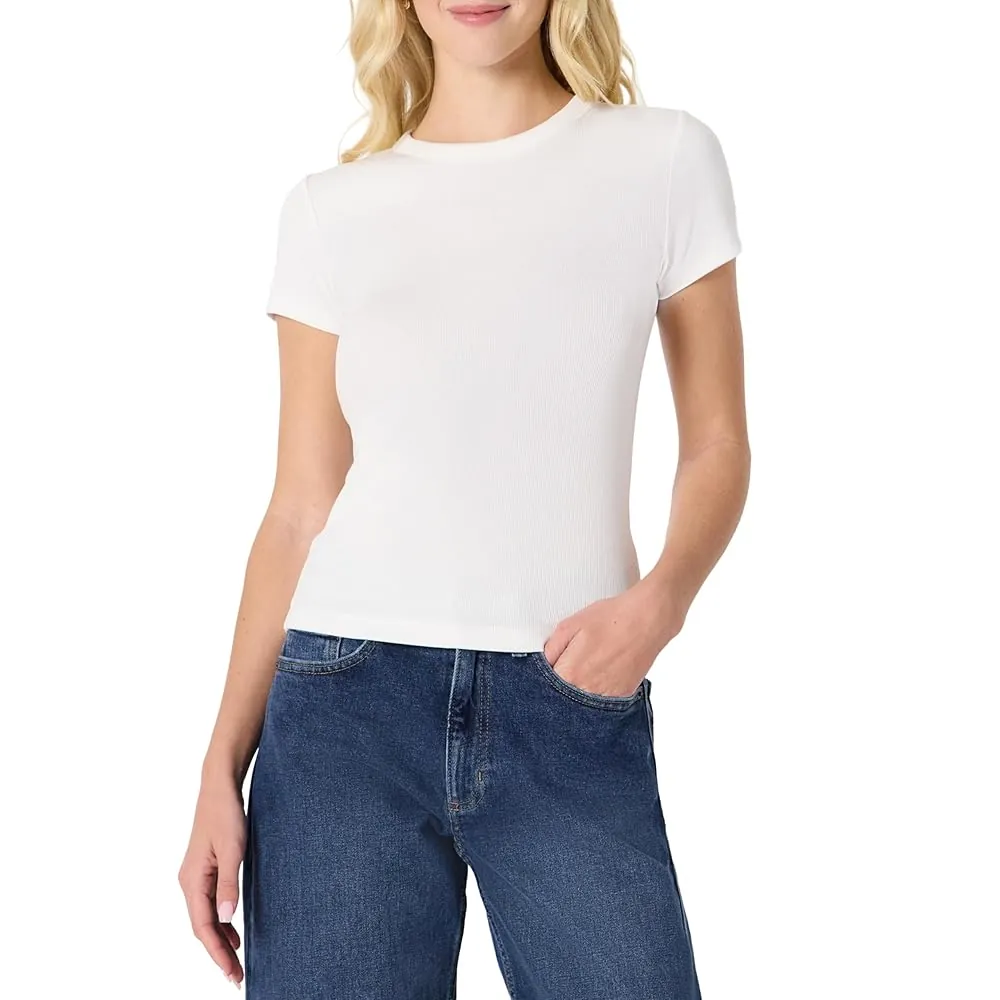 Slim-Fit Rib Short-Sleeve Tee