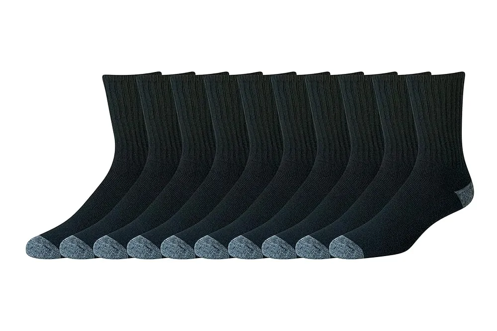 Cushioned Crew Socks 10-Pack