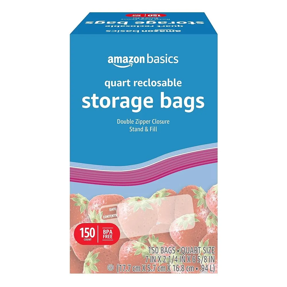 Quart Reclosable Storage Bags