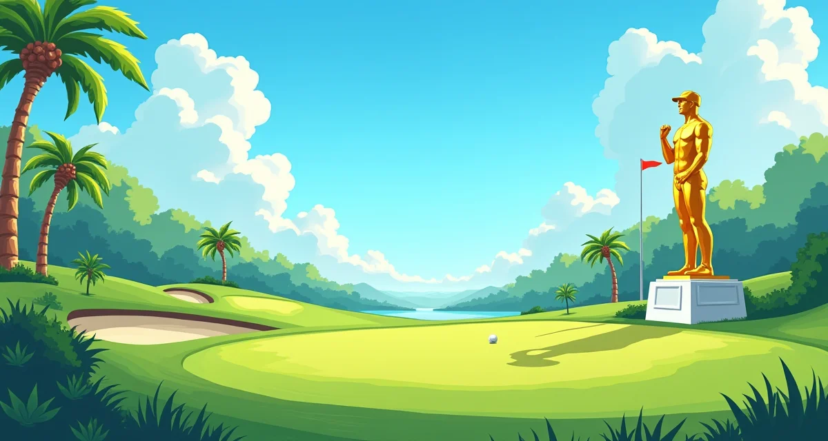 Rickie Fowler Reacts to Gold Trump Statue at Doral 2026