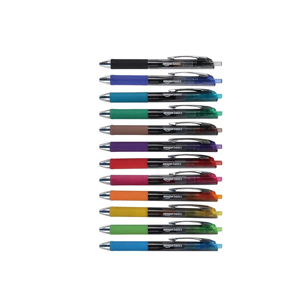 Retractable Gel Pens (12-Pack)