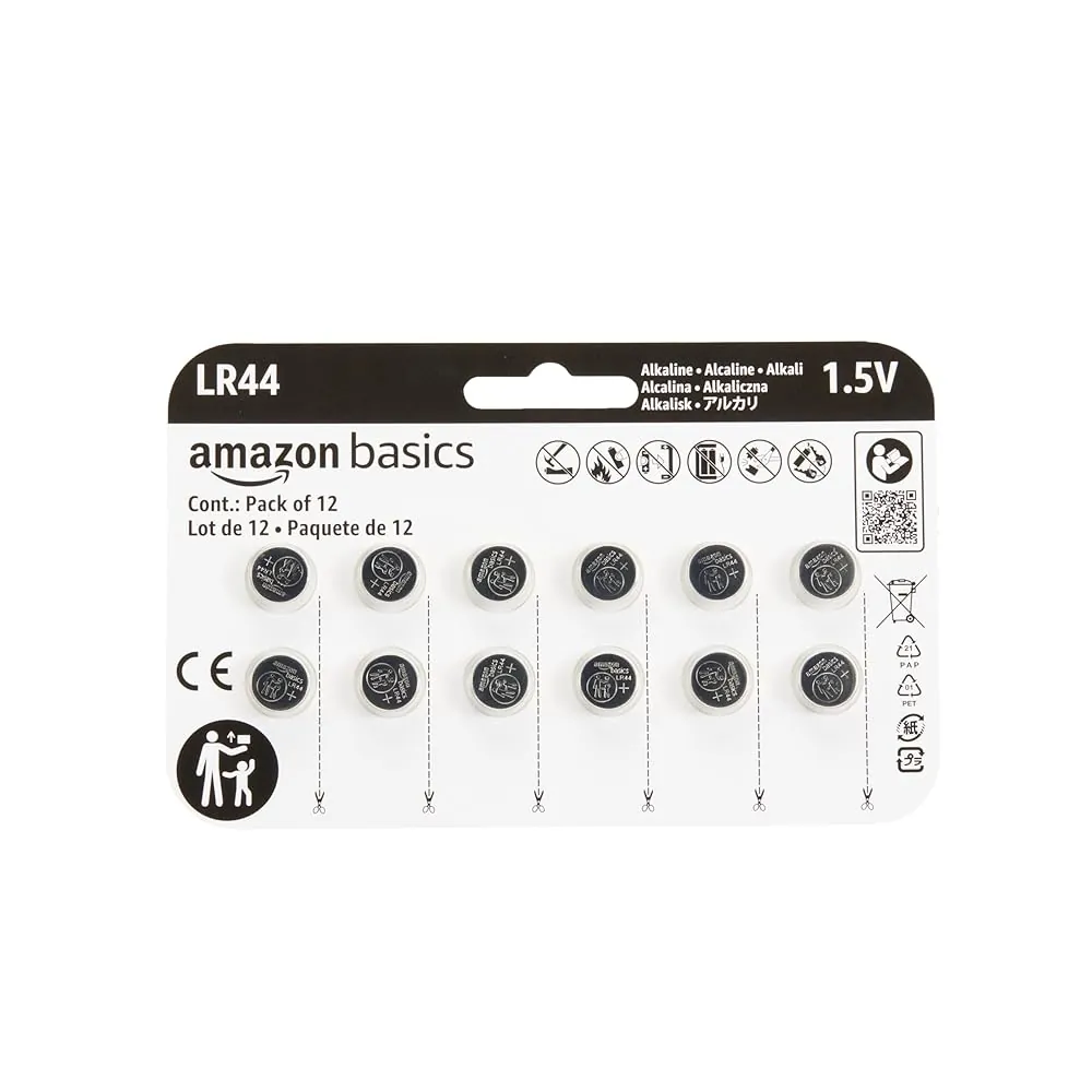LR44 Button Battery 12-Pack