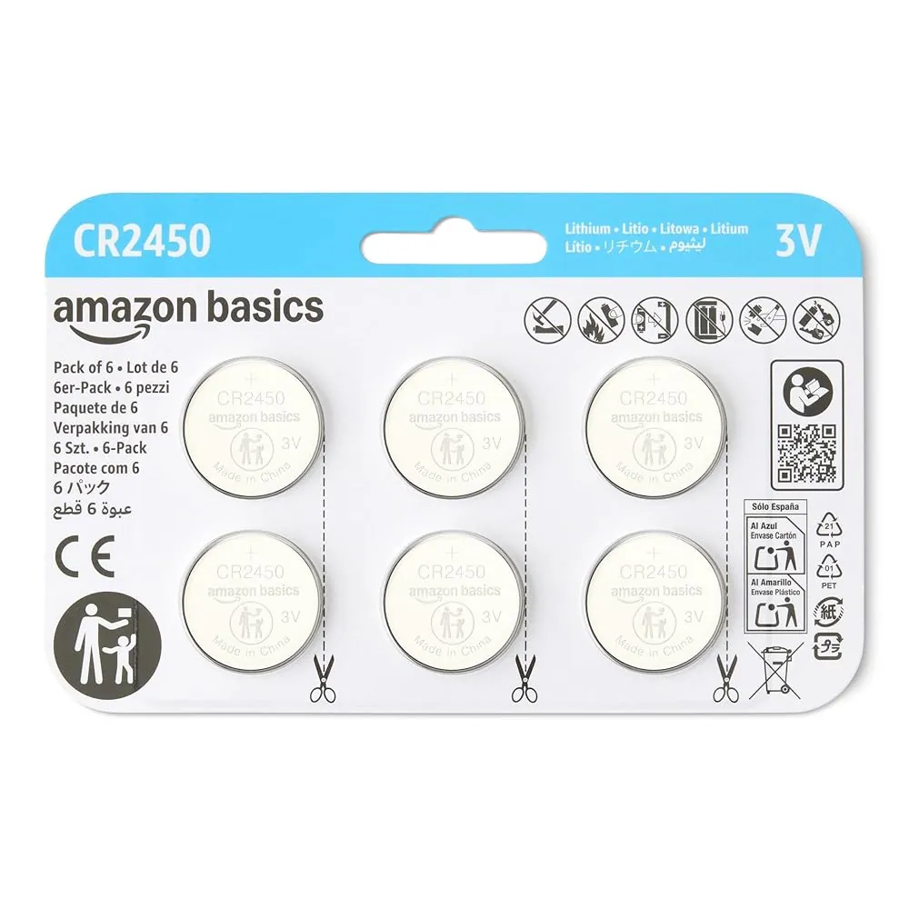 CR2450 Coin Battery 6-Pack